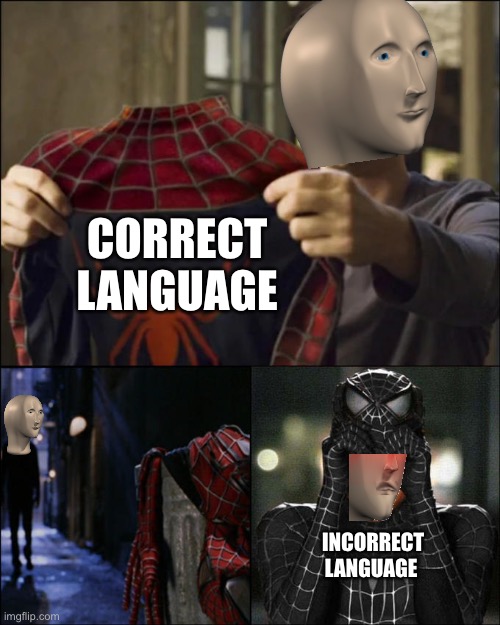 Stonks’ favourite Suit/Language Imgflip