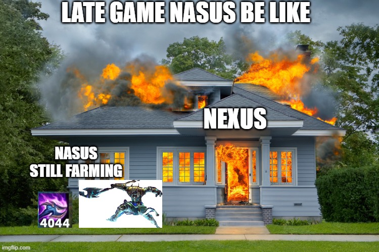 house on fire Imgflip