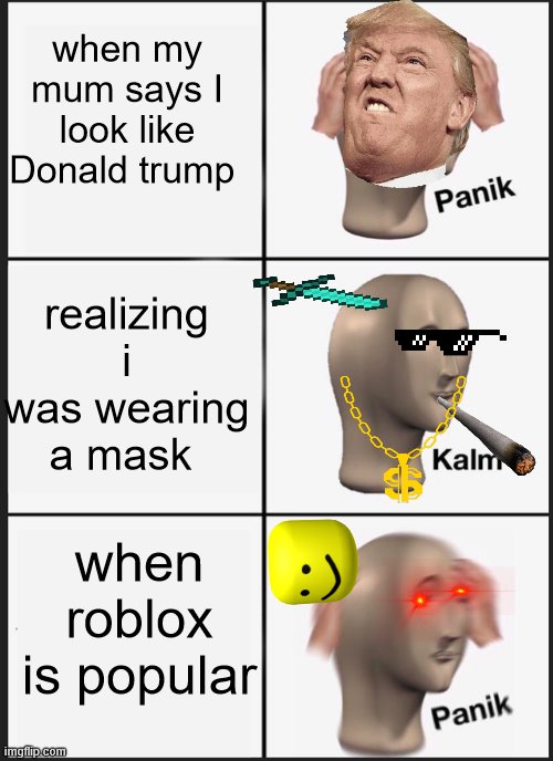 Memes Imgflip donald trump roblox ad blank template imgflip