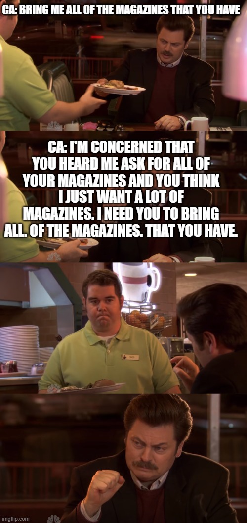 California Freedom Week 2 Magazine Boogaloo. 9th rules mag ban