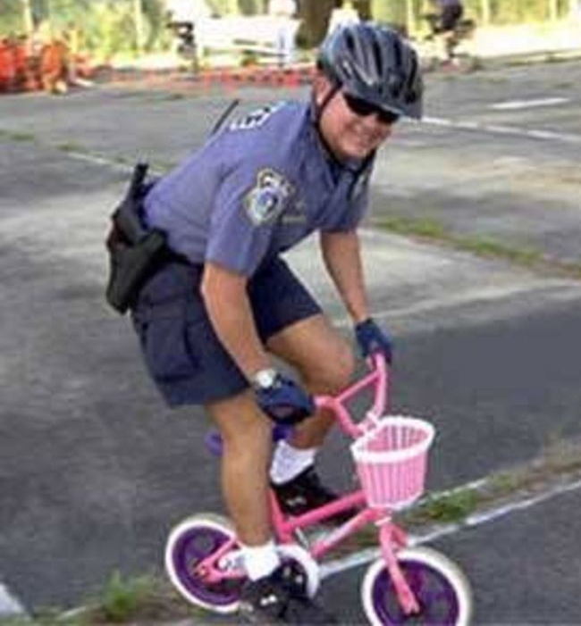 Cop on little bike Blank Template Imgflip