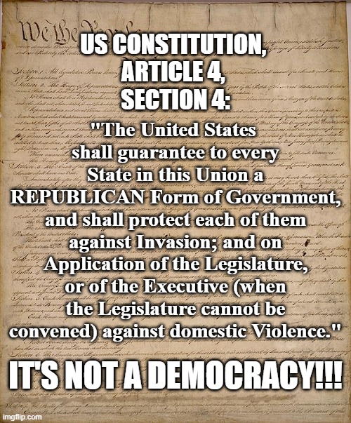 It's NOT a Democracy!!! Imgflip