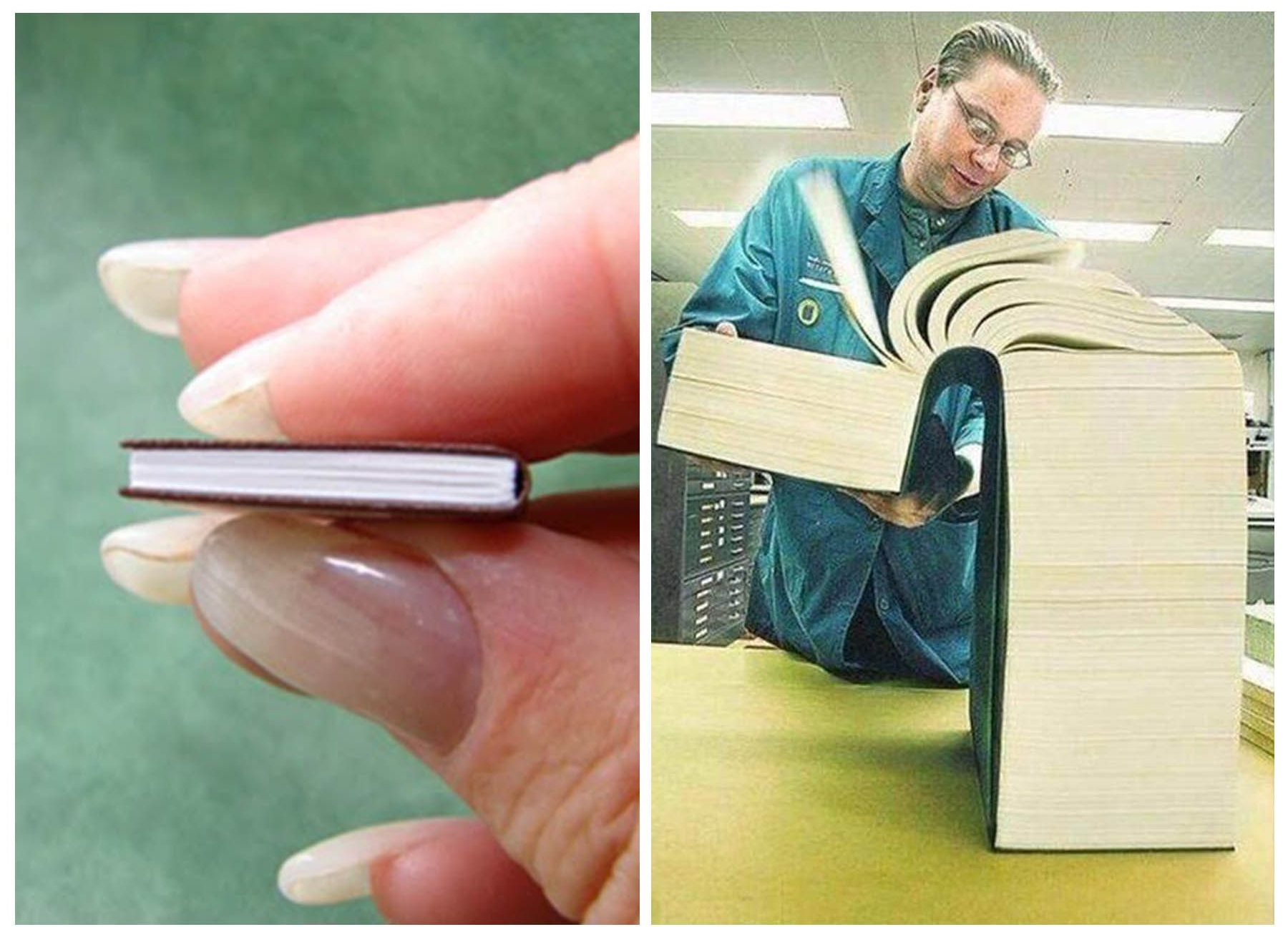 big book small book right to left Blank Template Imgflip