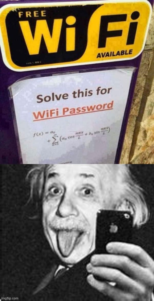 Only those who are good in math can get free wifi.... Imgflip