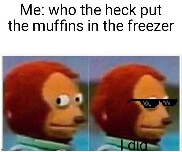 Who put the muffins in the freezer Imgflip