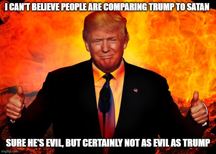 Satan vs Trump Imgflip