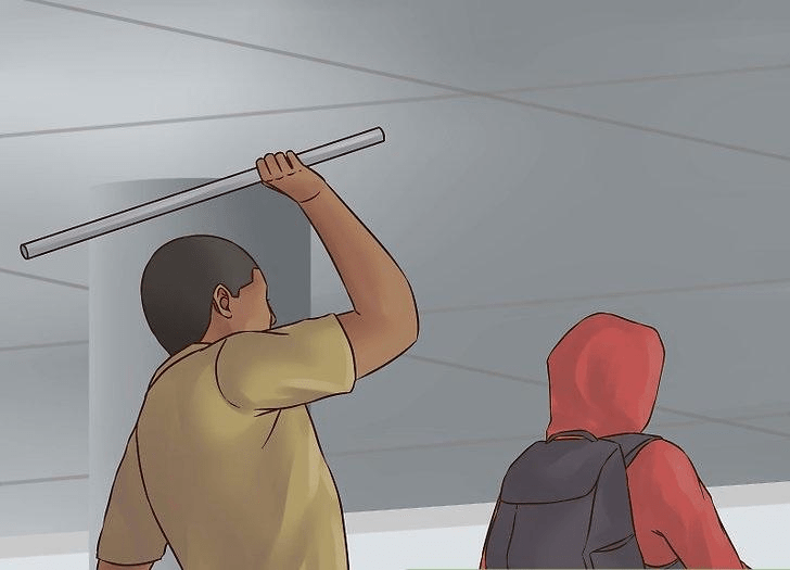 Guy hitting kid with pipe Memes Imgflip