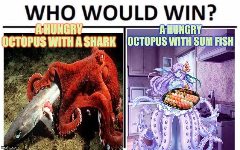 Octopus vs Octopus Imgflip
