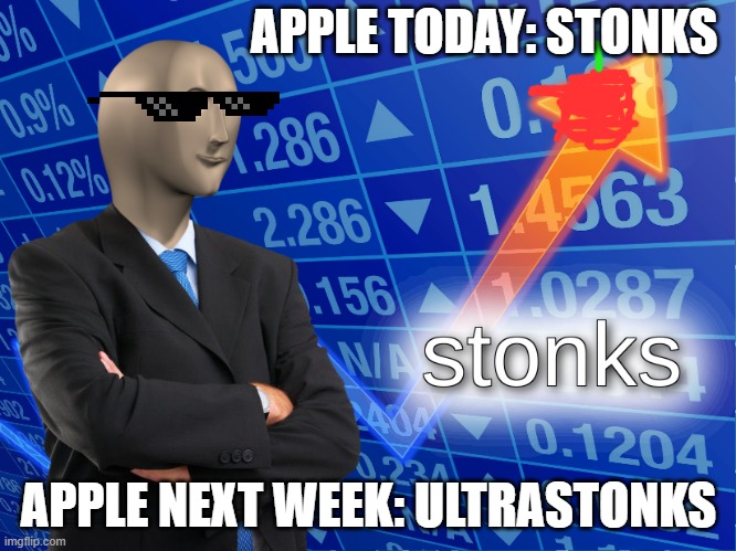 apple stonks Imgflip