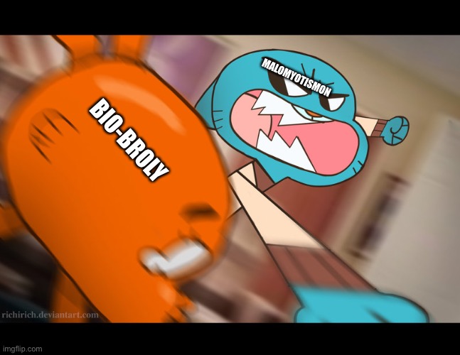 gumball punch Imgflip