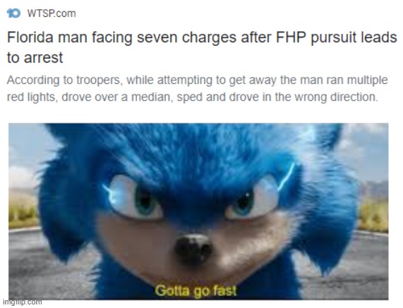 gotta go fast Imgflip