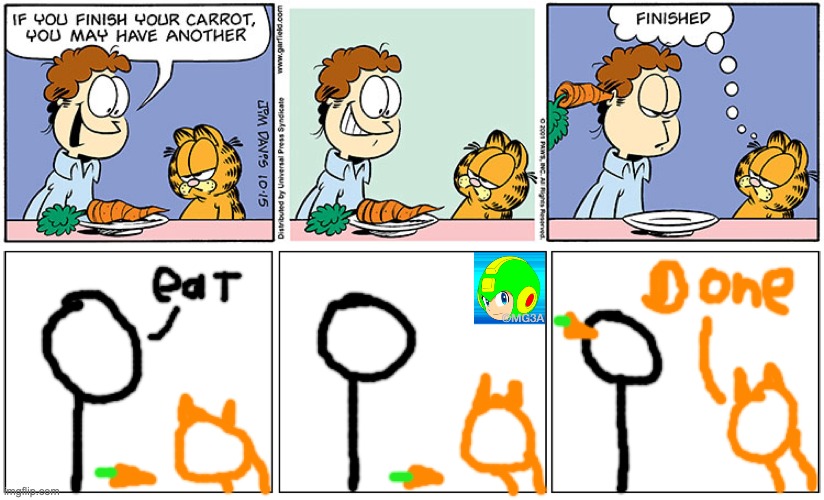 Day 1 of making blursed Garfield comics Imgflip