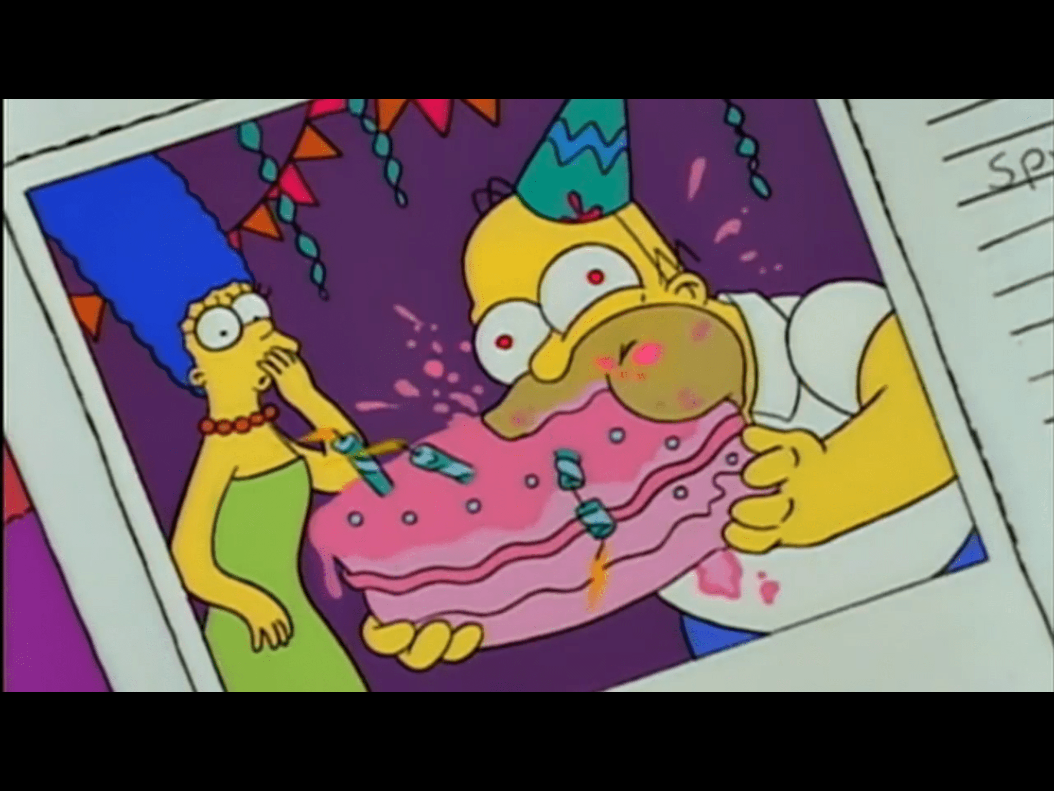 Homer Simpson Eating Whole Cake Blank Template Imgflip