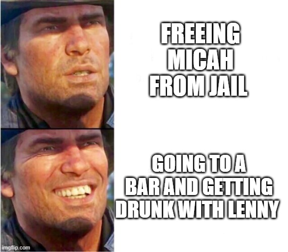 Red Dead Redemption 2 missions in a nutshell Imgflip