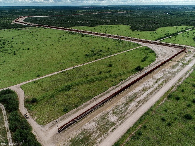 3 miles of NEW border wall in Rio Grande Valley area of Texas