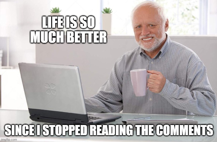 Old man computer coffee meme Imgflip