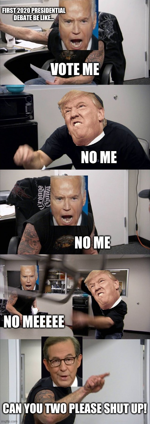 1st debate 2020 reactions Imgflip