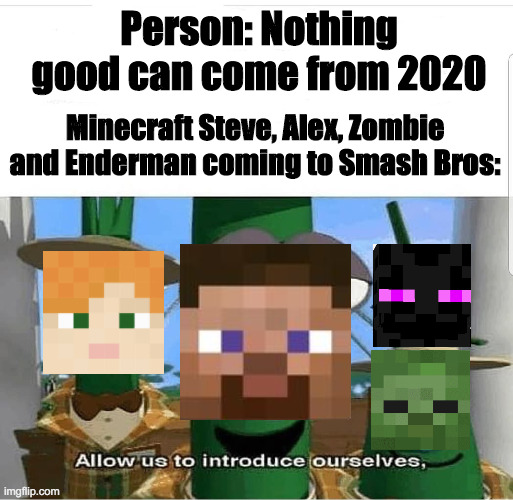 Steve in Smash Bros (this is not a joke) Imgflip