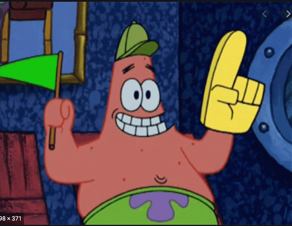 Patrick Foam Finger Blank Template Imgflip