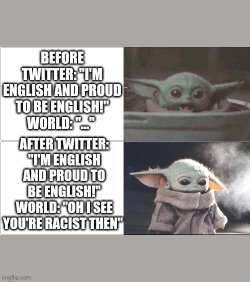 Baby Yoda happy then sad Imgflip