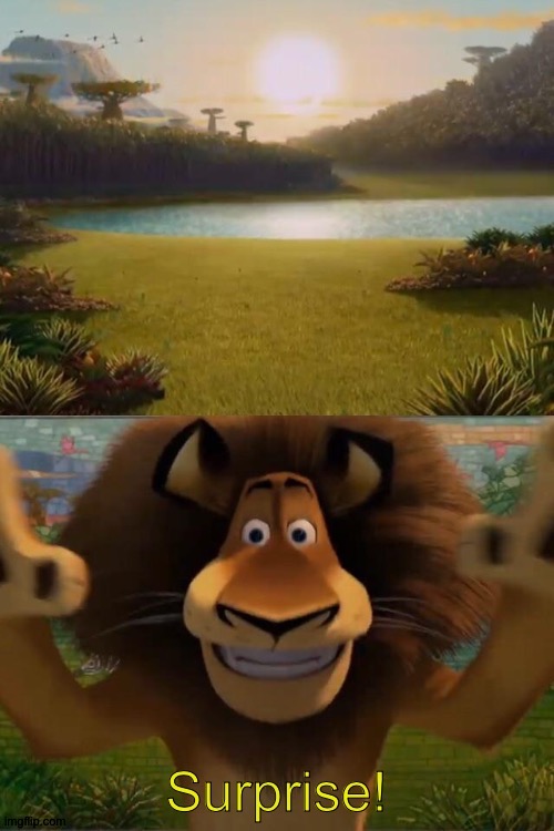 Alex the lion jumpscare Imgflip