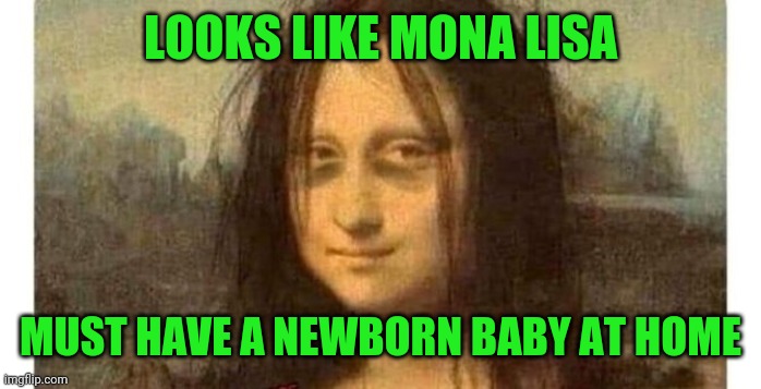 mona lisa must have a newborn baby at home Imgflip