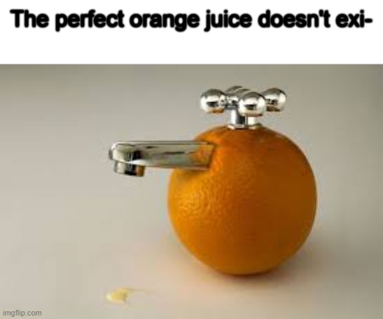 The perfect orange juice be like Imgflip