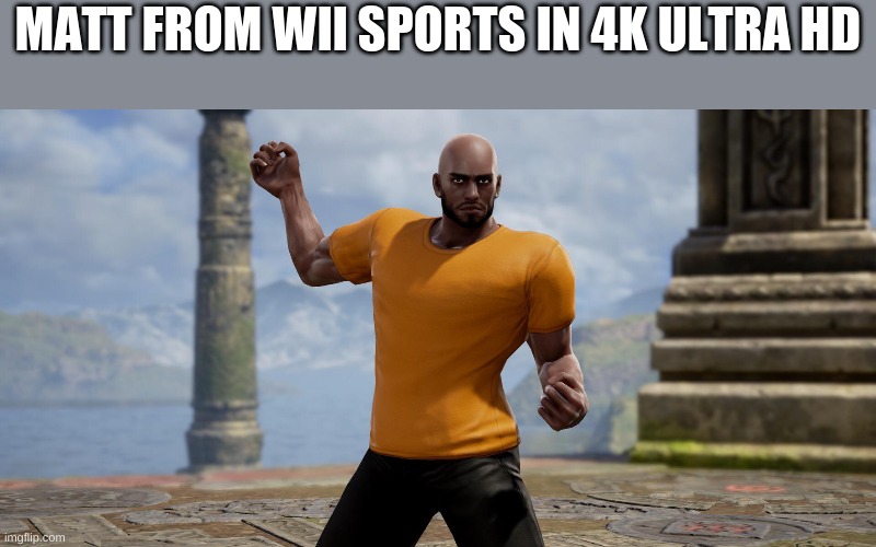Image tagged in matt from wii sports Imgflip