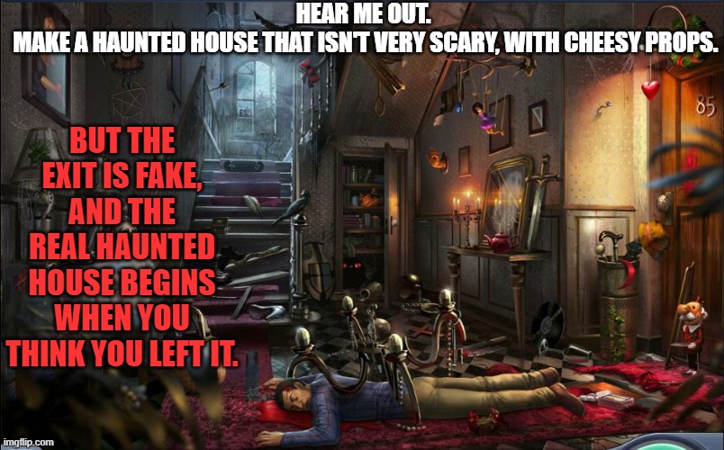 Image tagged in haunted house Imgflip