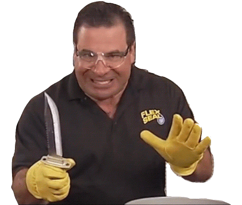 Phil Swift with knife Blank Template Imgflip