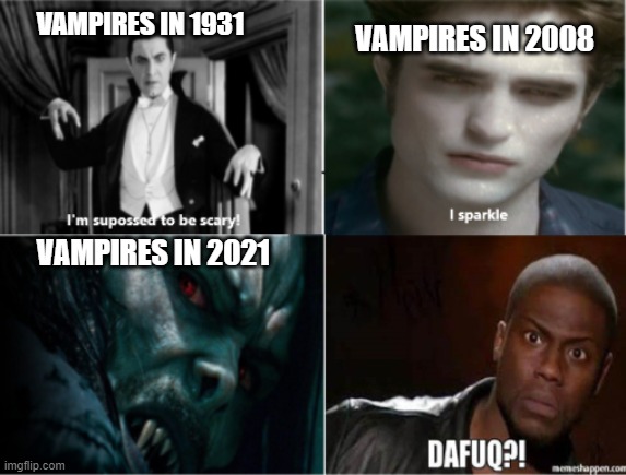 Vampires Through the Years Imgflip