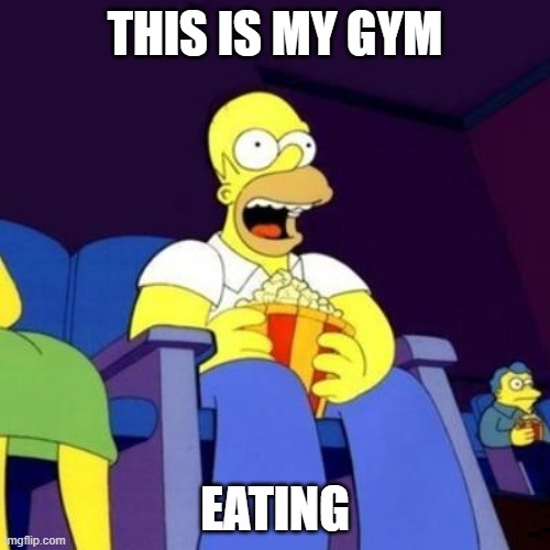 Homer eating popcorn Imgflip