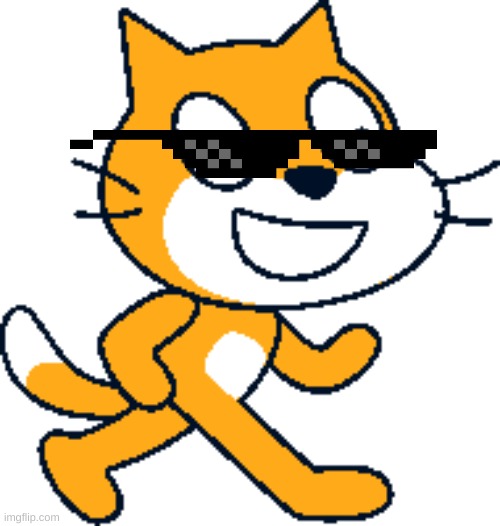 MLG scratch cat Blank Template Imgflip