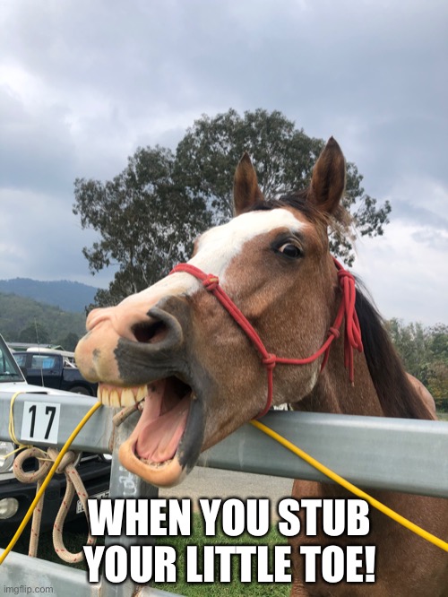 When you stub your little toe! Imgflip