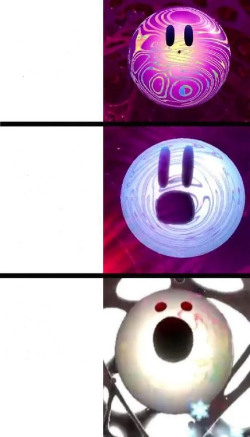 Screaming Void (Kirby) Blank Template Imgflip