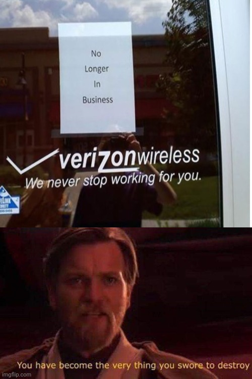 Image tagged in you have the very thing you swore to destroy Imgflip