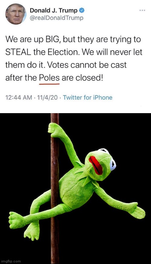Image tagged in kermit pole dance,memes Imgflip
