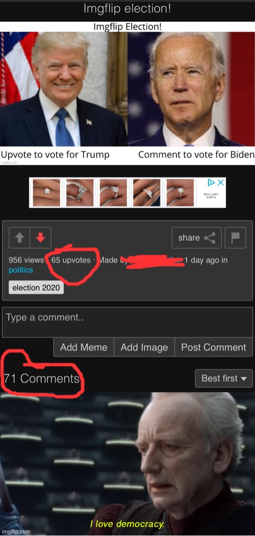I love democracy Imgflip