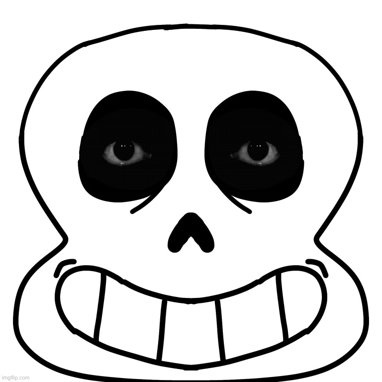 A very normal Sans selfie Imgflip