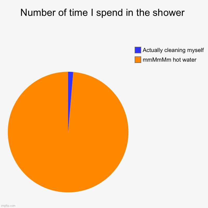 Number of time I spend in the shower Imgflip