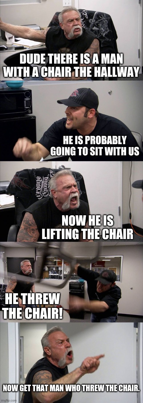 That Chair Man. Imgflip