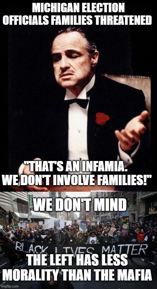 Image tagged in godfather,black lives matter Imgflip