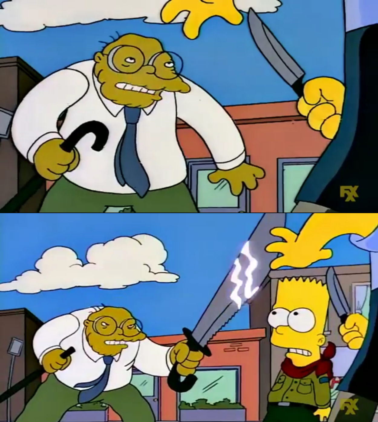Hans Moleman Knife Blank Template Imgflip