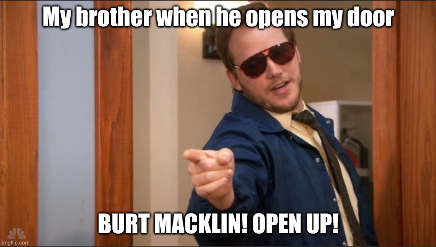 Burt Macklin Parks and Rec Imgflip