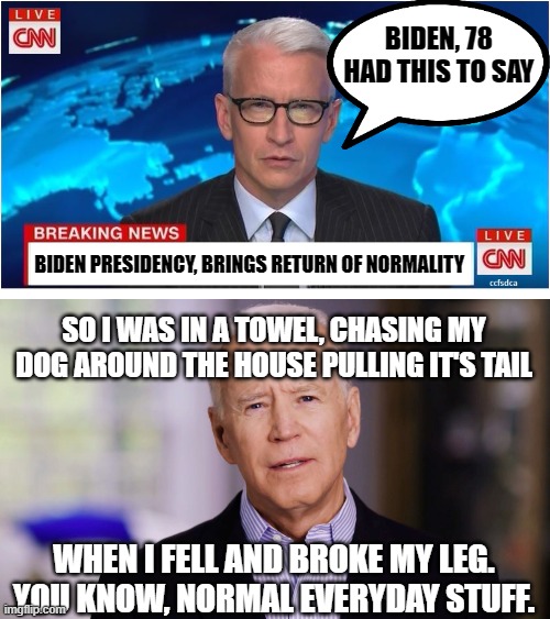 The "New Normal" they talked about. Imgflip