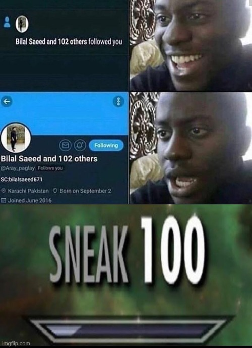 Image tagged in sneak 100 Imgflip