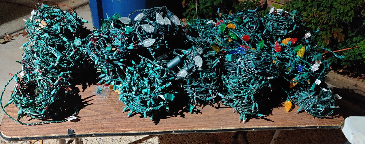 Why do Christmas lights die between seasons? OT Lounge