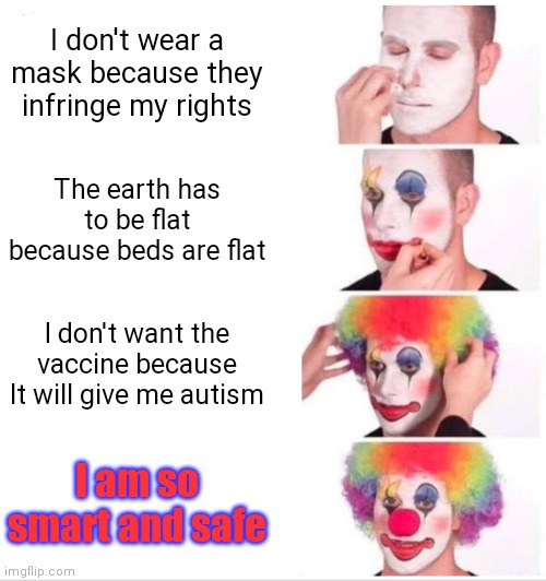 Clown Applying Makeup Meme Imgflip