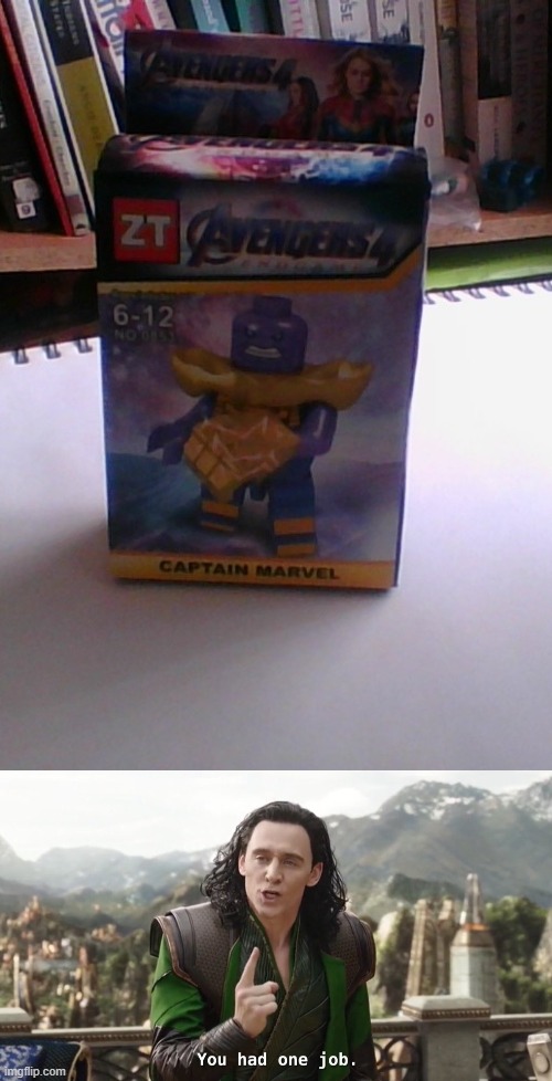 This Lego Thanos box Imgflip