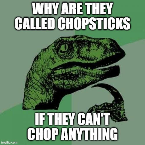 Why are they chopsticks Imgflip